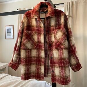Plaid Zara shacket